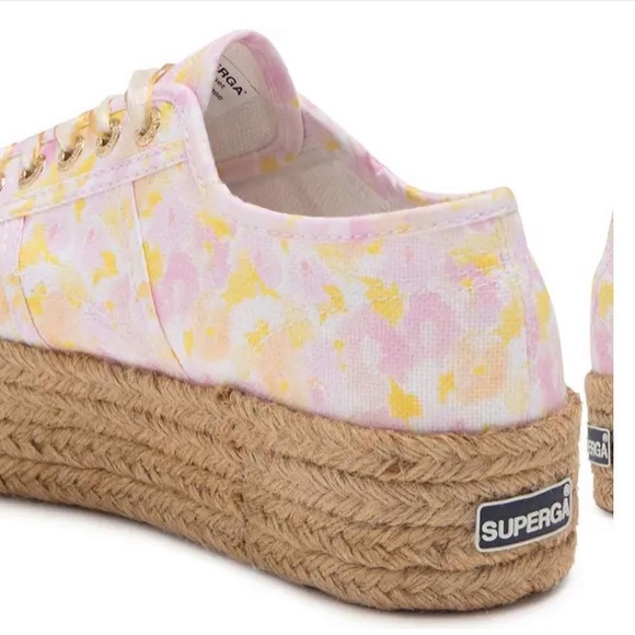 NEW LoveShackFancy x Superga Platform Canvas Sneaker - Picture 5 of 16